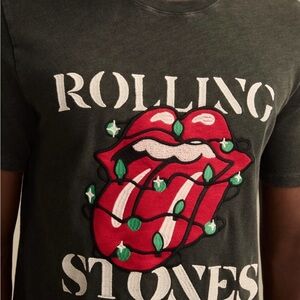 Lucky Brand Dark Gray Rolling Stones Tee